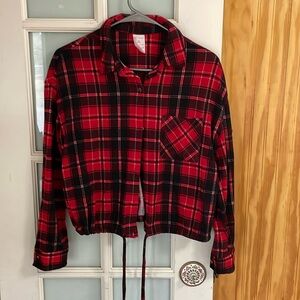 No Boundaries crop/ long sleeve top